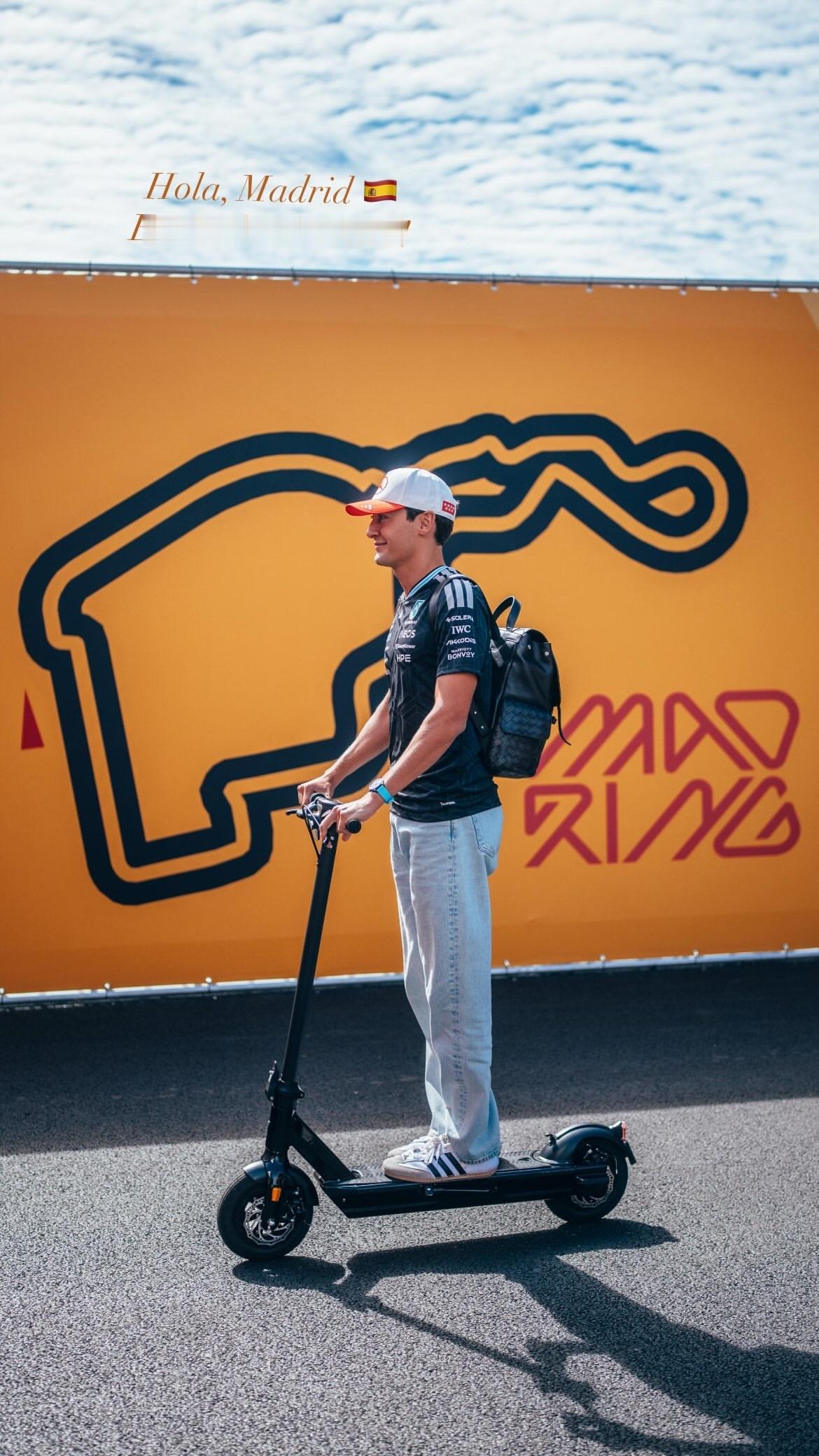 georgerussell63发布快拍Hola, Madrid 🇪🇸Exci