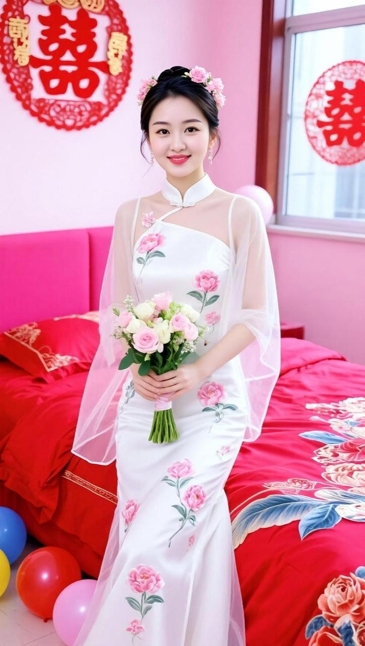 AI中式新娘写真