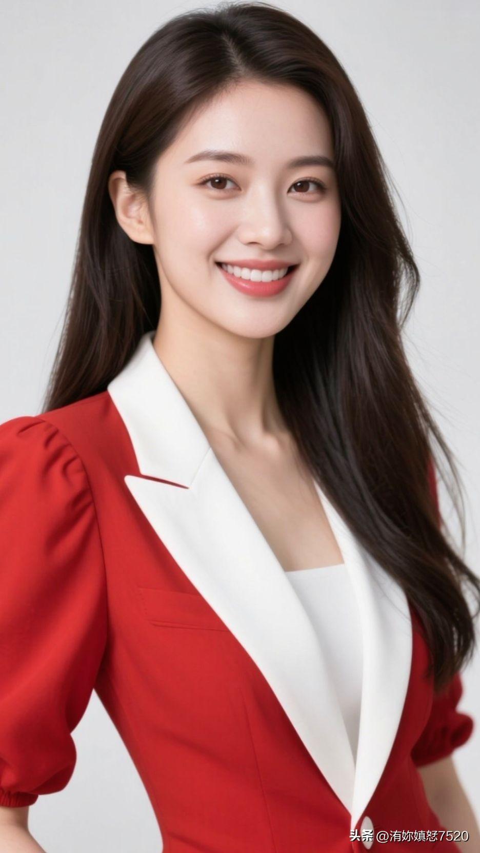 暖红与白襟的搭配，就像浅冬里的一场邂逅，浪漫得让人沉醉。浅冬微寒，暖红如盛着光的