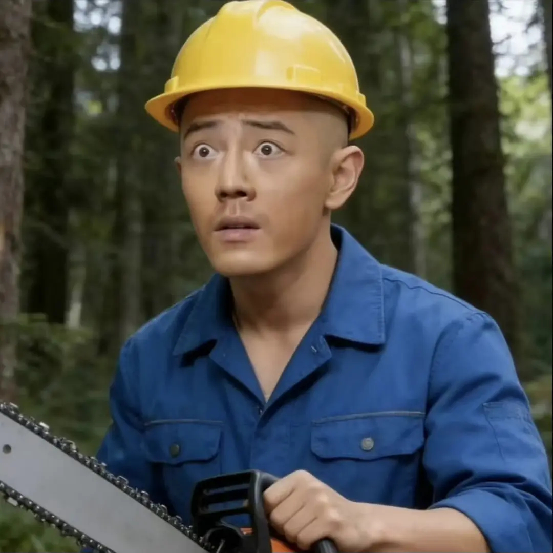 疑似《熊出没》大电影，男主光头强真人定妆照流出… 