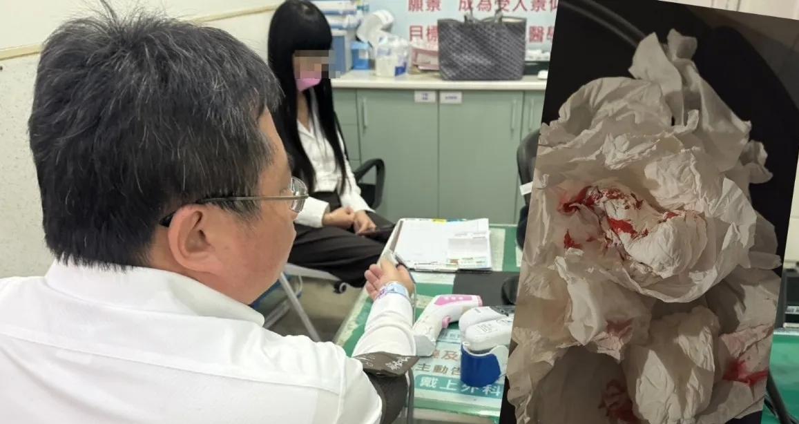 “反华分子”矢板明夫在台被打脸部

6月6日，台中市一场公开活动结束后，日本媒体