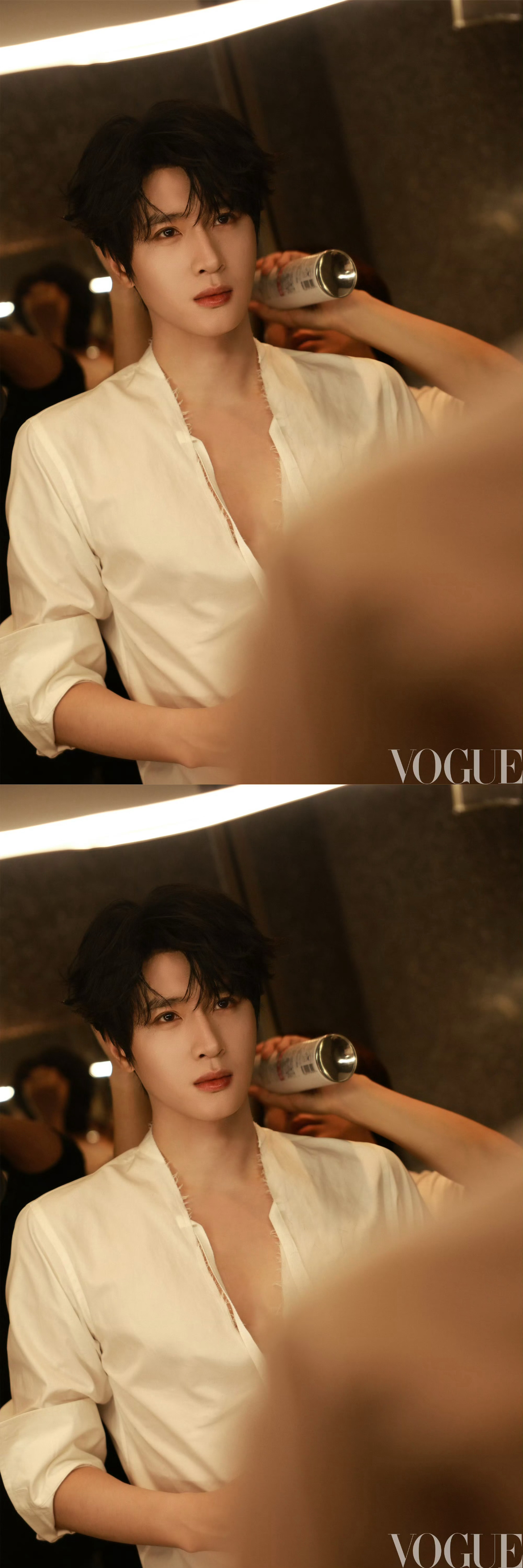 展轩出发秀场前大片，哇好深的v，好🉑啊