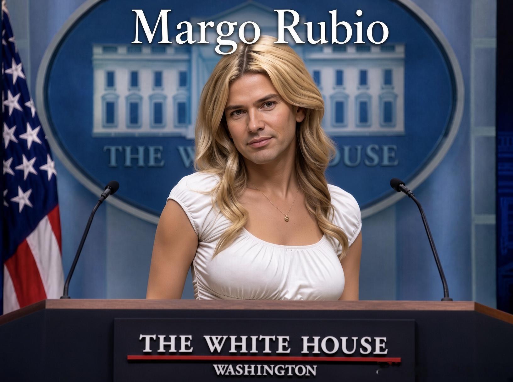 找到一个可以替代Karoline Leavitt的发言人，Margo Rubio