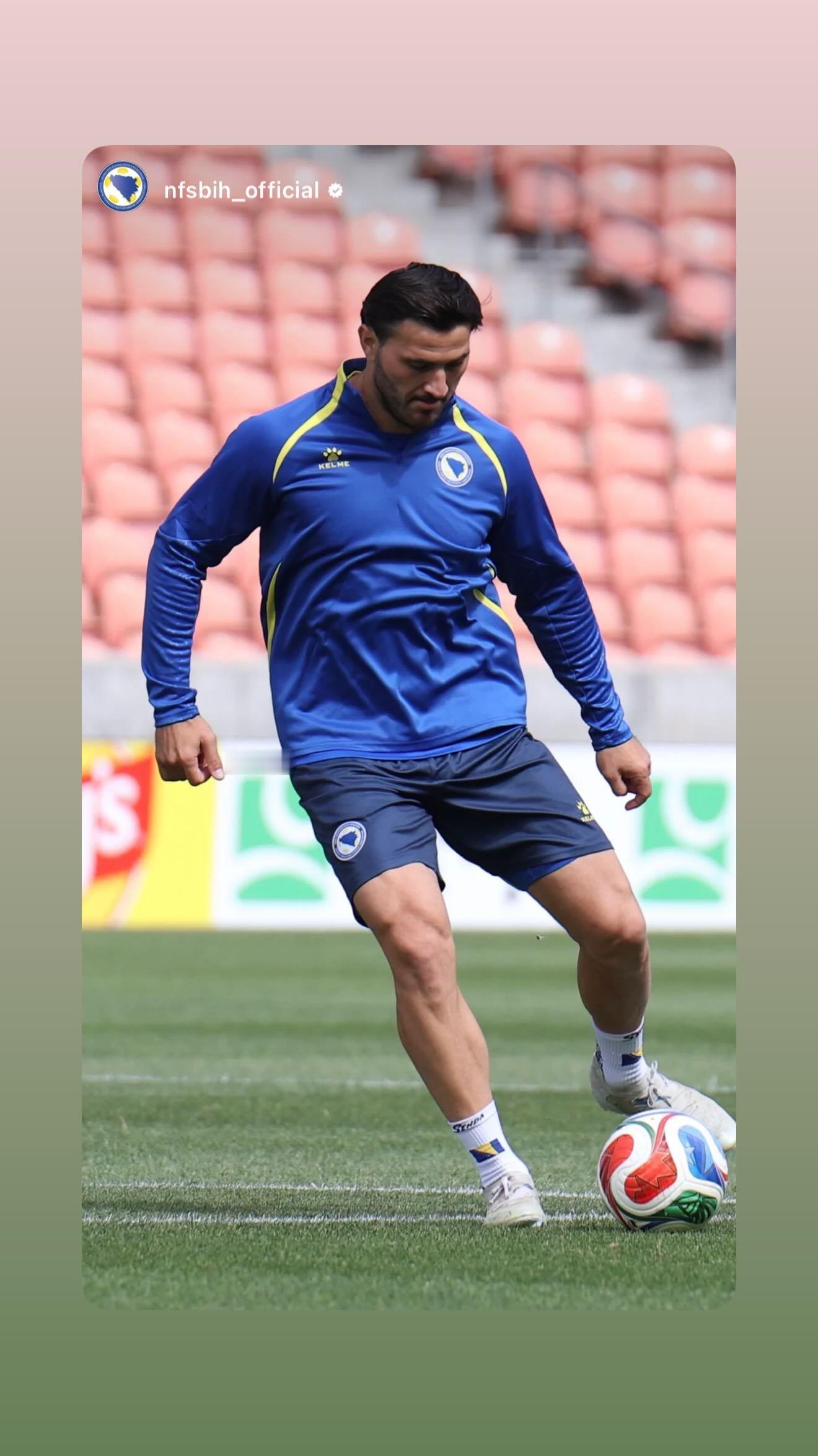 科拉希纳茨抓紧备战世界杯2026 32强赛💪7月2日早晨，波黑队将客场迎战东道