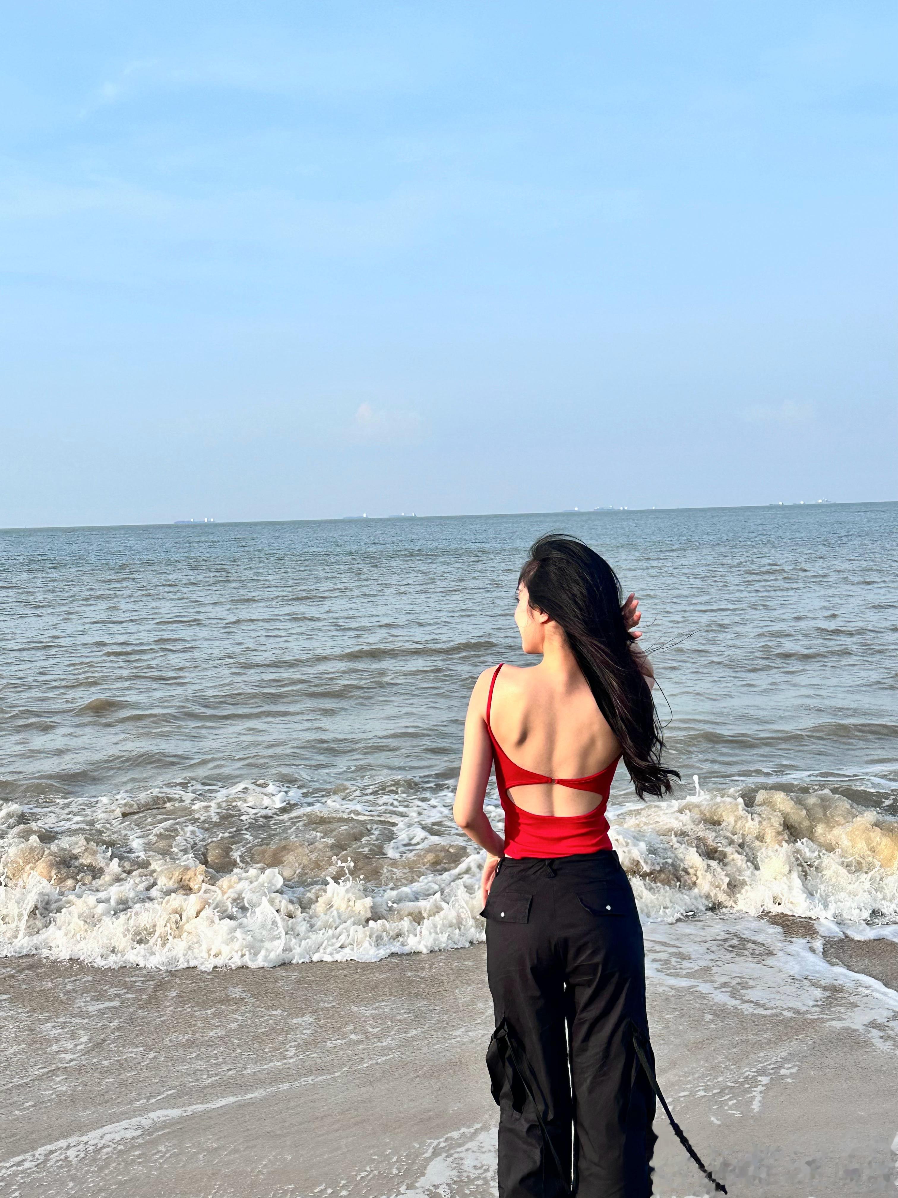 老娘与海#海边#  ​​​