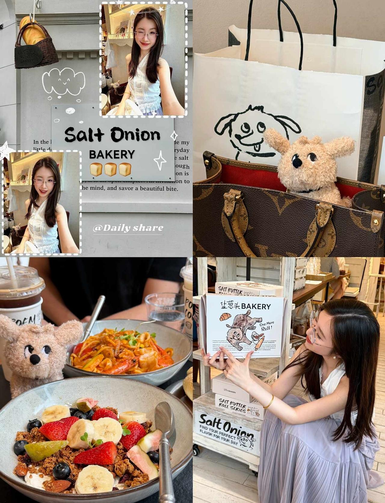 在广州！好乖的韩系小狗风…面包店🐕💭
久违的漂亮下午茶～装修很可爱很韩式！！