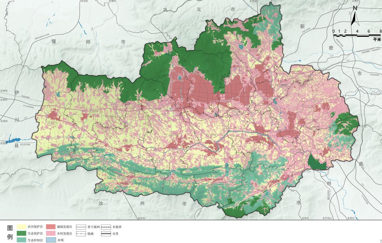 登封市国土空间总体规划动态维护方案公示！
根据公示来看，优化后耕地保有量不低于3