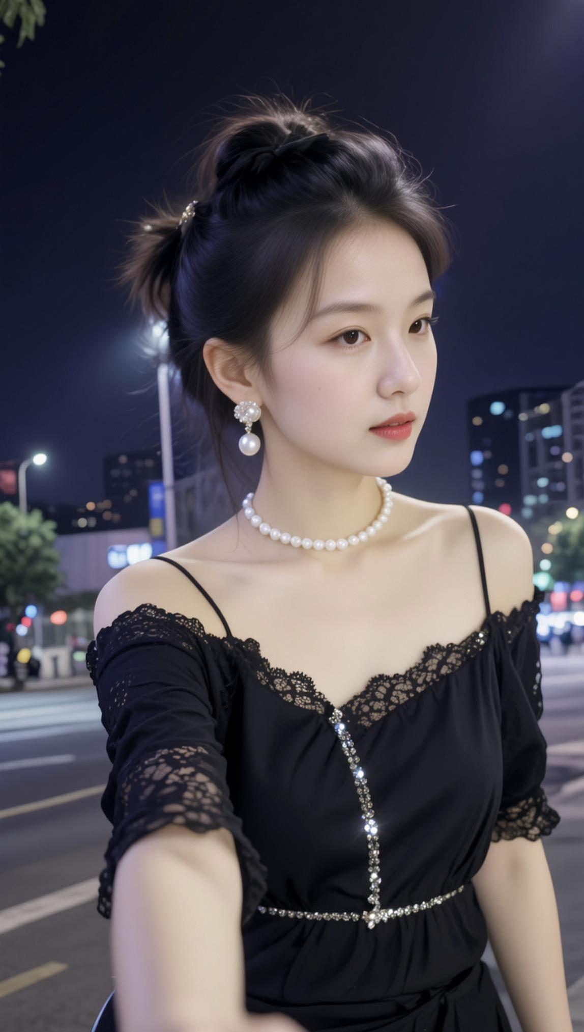 AI复古珍珠自拍