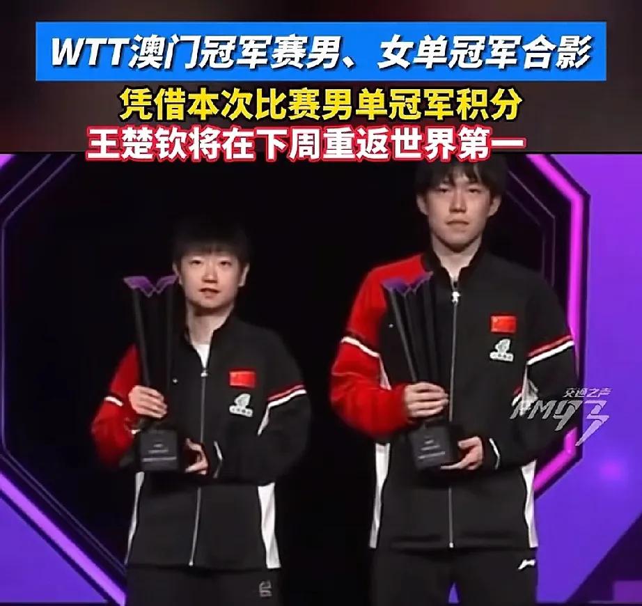 王楚钦击败雨果，拿下WTT澳门男单冠军！王楚钦说他做到了，向世人全力以赴证明了乒