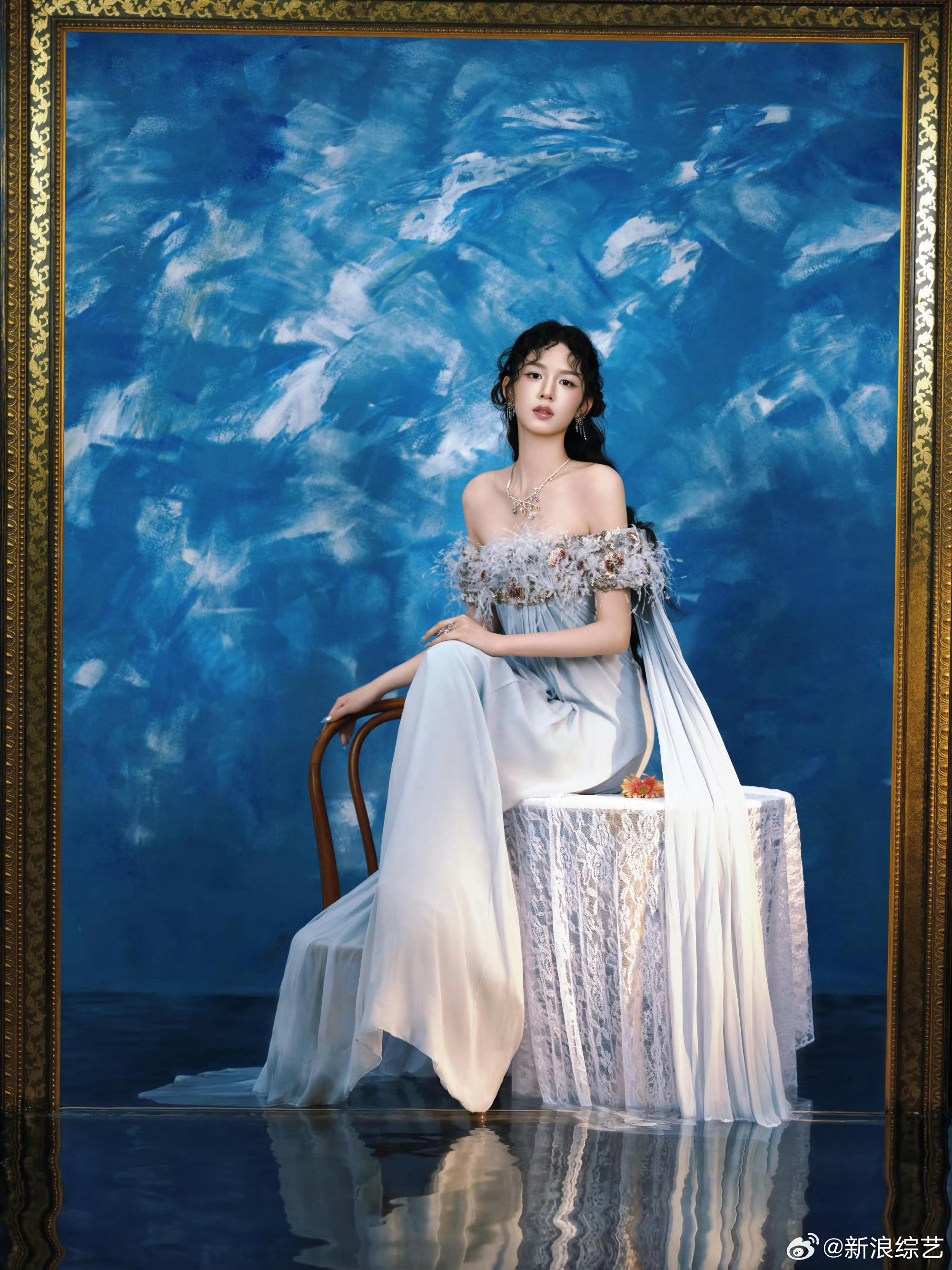 周也 油画神女微博之夜红毯 出发大片！你喜欢吗？ 