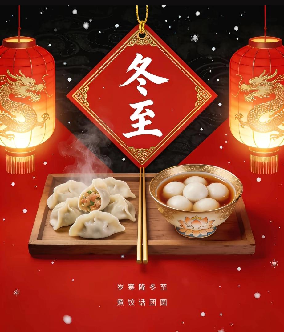 冬至大如年，人间小团圆[烟花]
今日冬至
韭菜馅是久财、白菜馅是百财、芹菜馅是勤