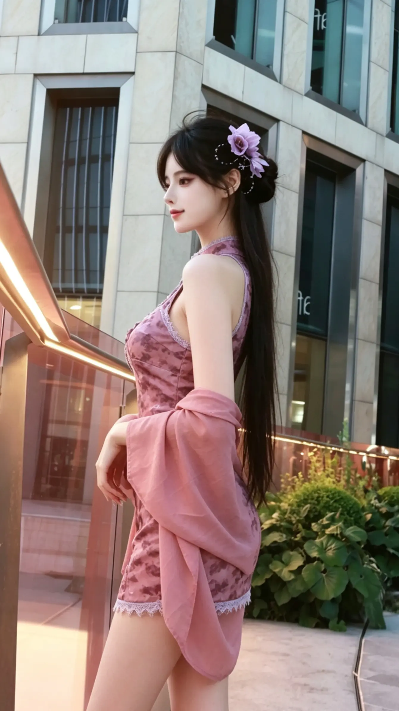 妹妹说紫色很好看。