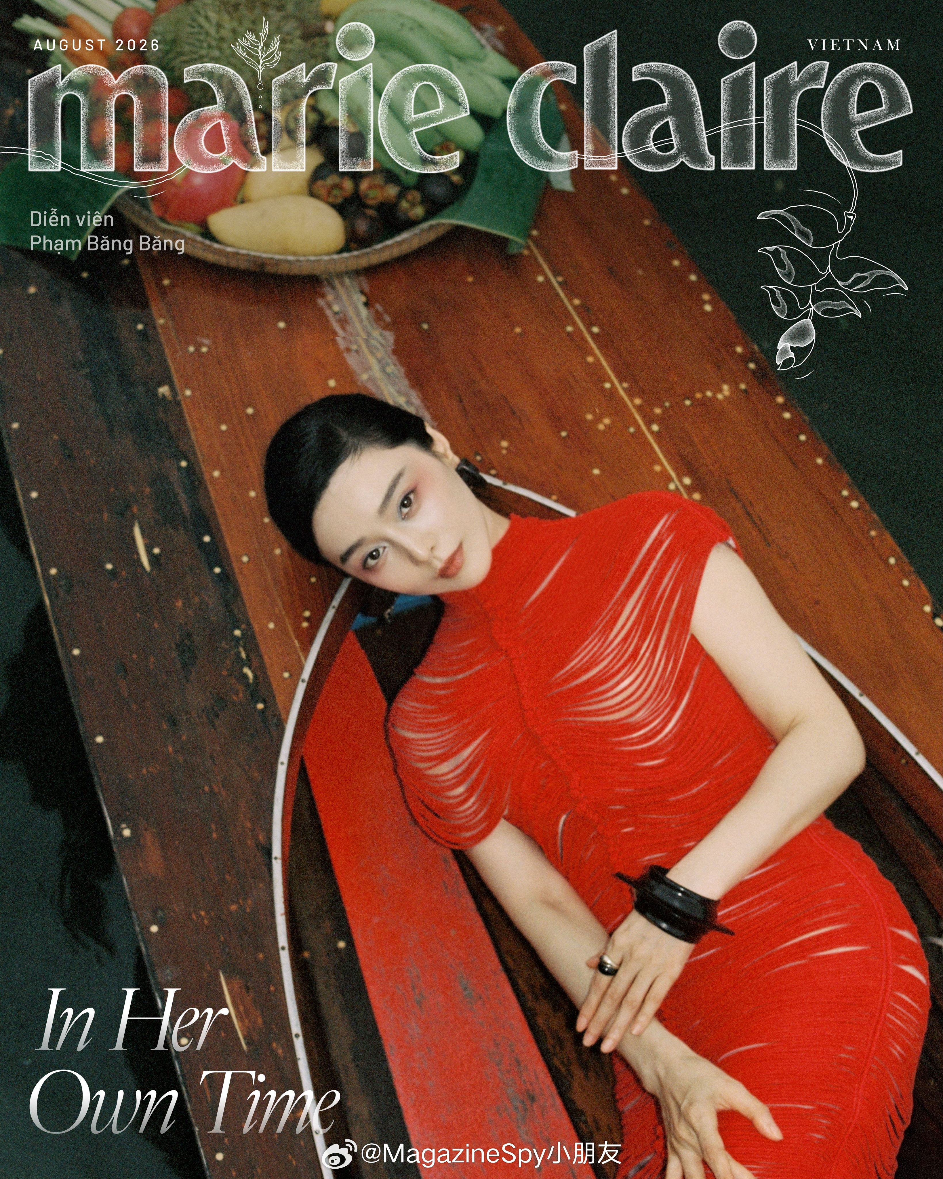 《marie claire》越南版2026年8月刊封面：81年大花坐镇越南版嘉人