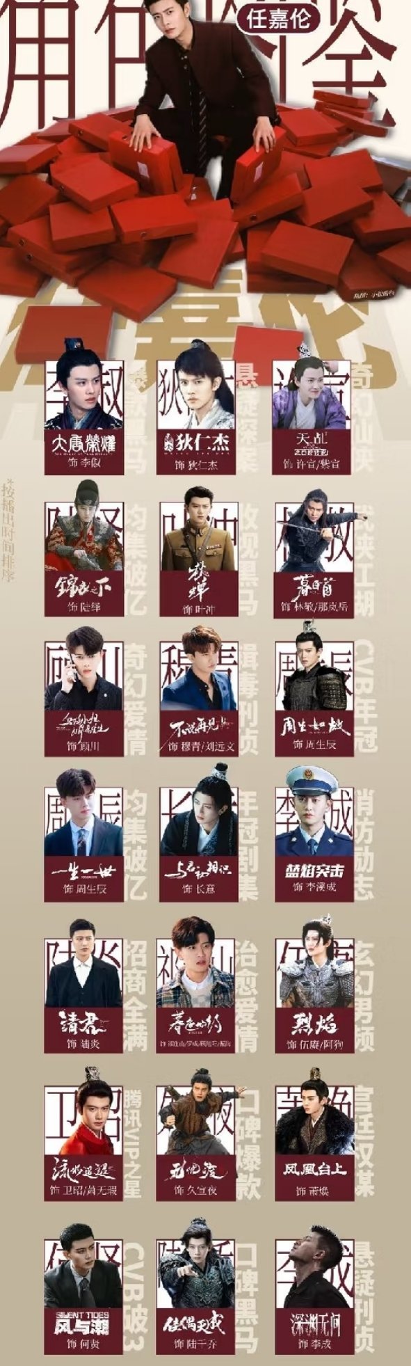 请叫任嘉伦作品大户来自全部作品的底气！！！ 