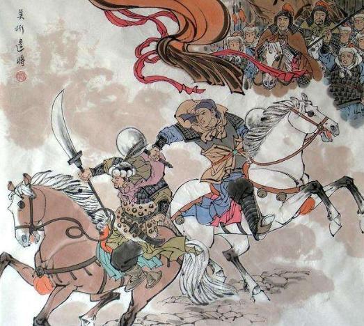 1131年，和尚原之战，金军将领约吴玠下来单挑，一决胜负。吴玠派2位将领出战，几