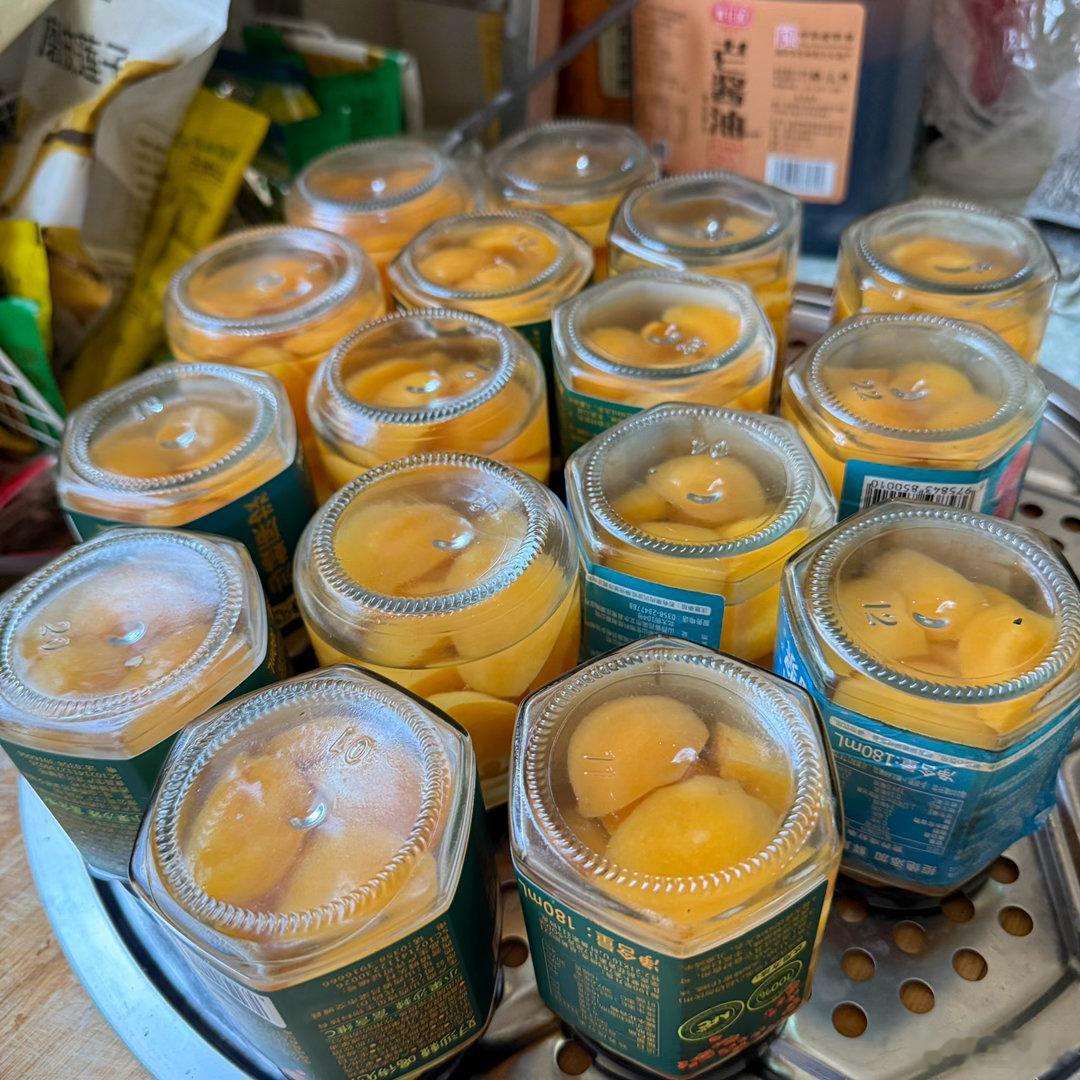 自己做的罐头 