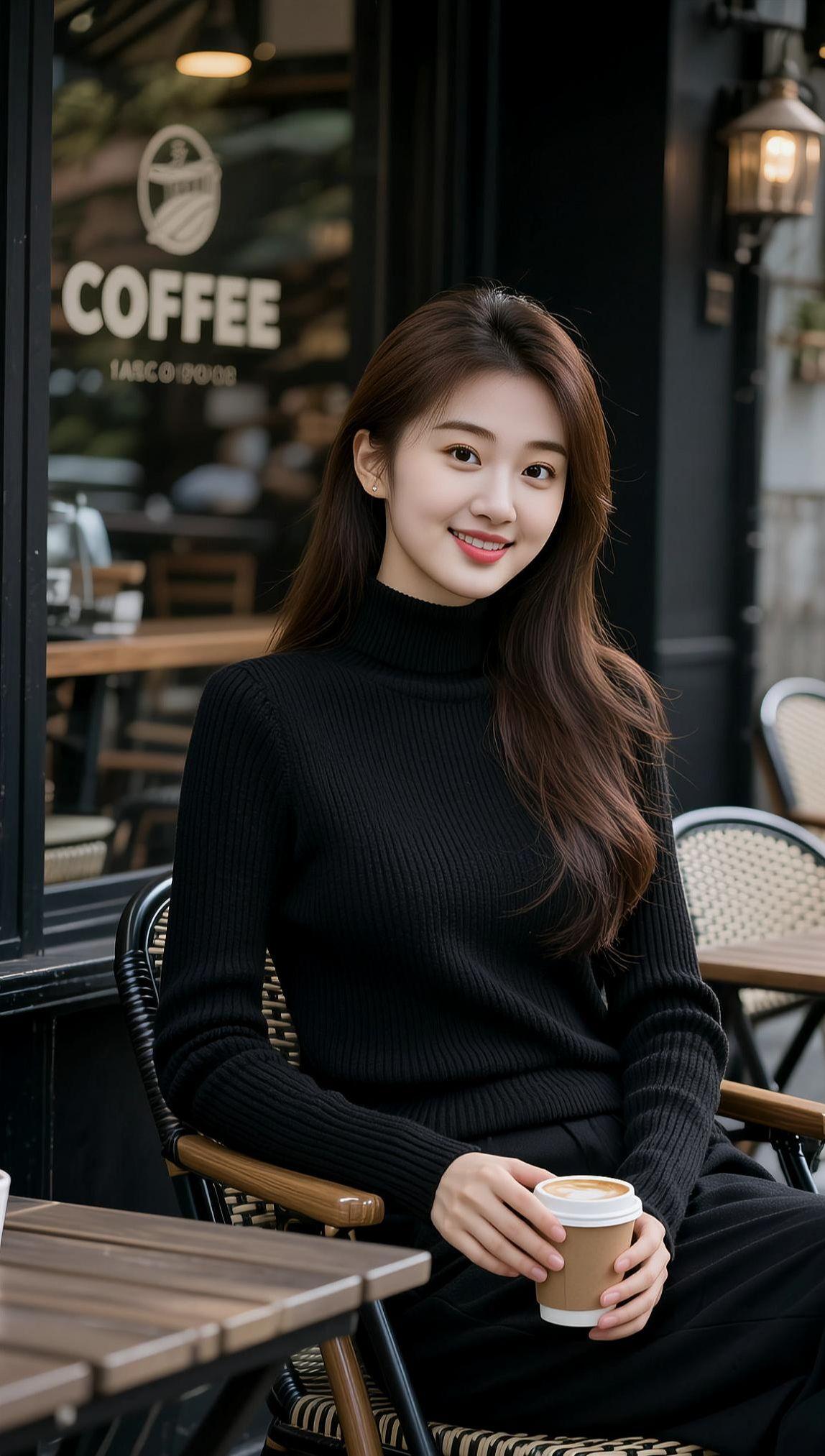 AI咖啡店写真 抖音ai创作