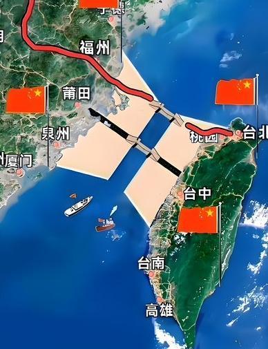 填海这个方法好，能够一劳永逸解决台湾问题！十万辆渣土车日夜交替、加上几万台挖掘机