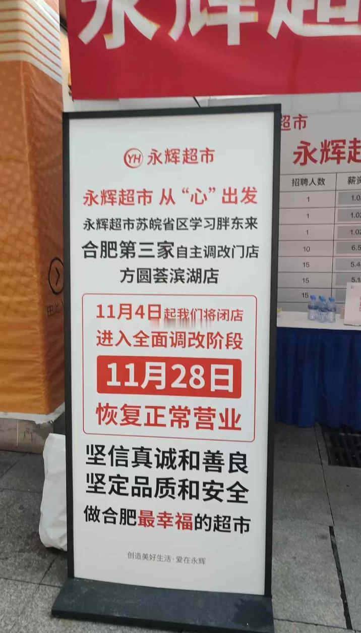 永辉的胖东来模式在合肥开第三家店了，现在胖东来模式已经成为永辉的宣传口号，大家在