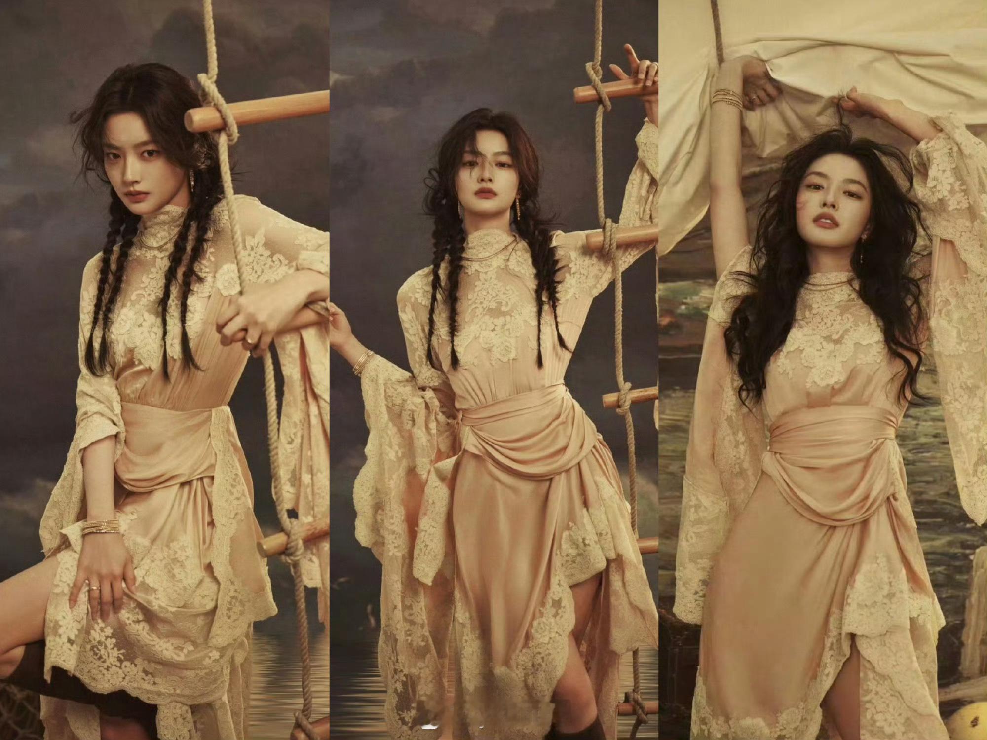 尖叫之夜出图徐若晗怎么和田曦薇撞衫了？？？这衣服也一般般啊徐若晗撞衫田曦薇