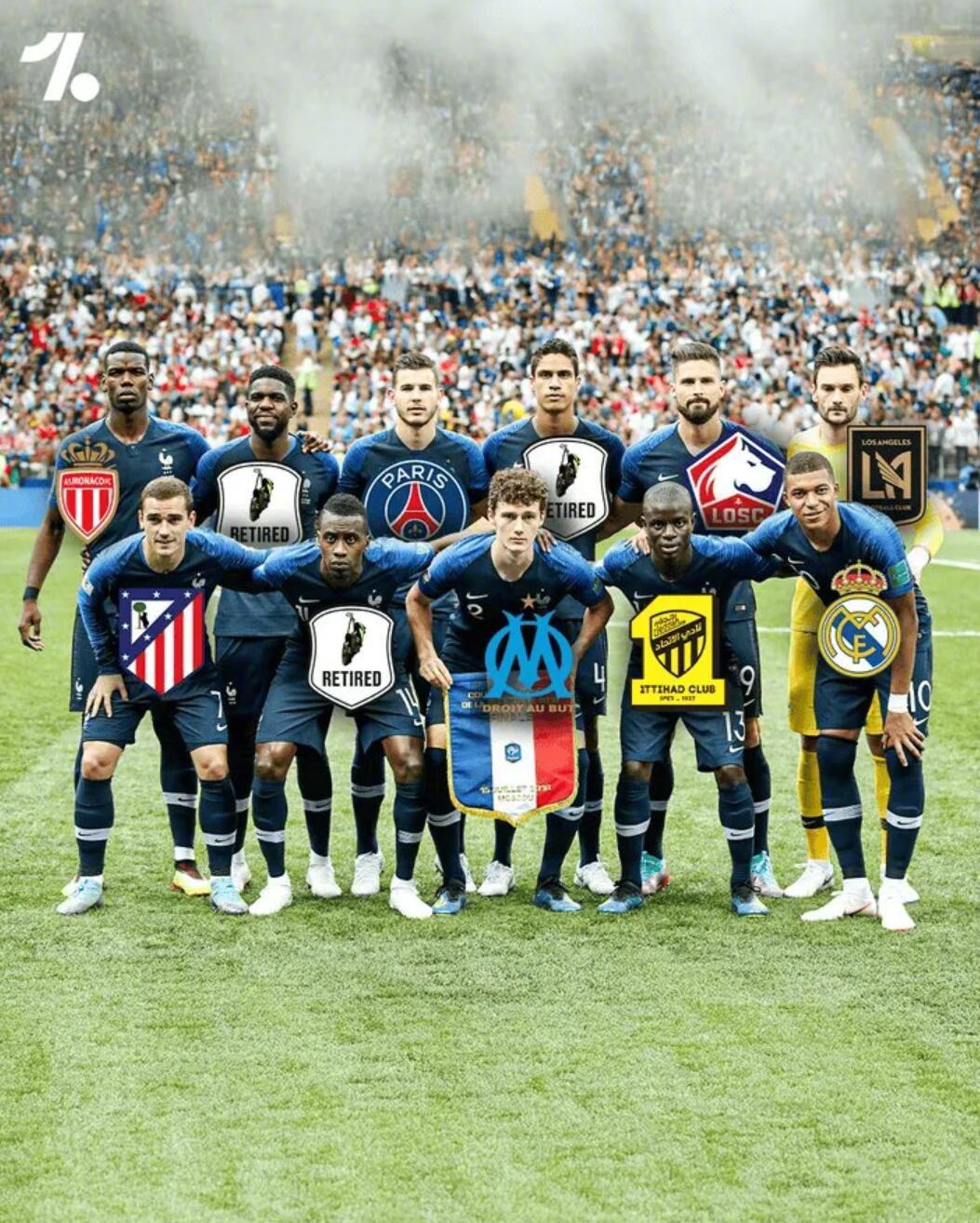 法国队提前锁定明年世界杯的参赛资格，根据One Football的统计，2018