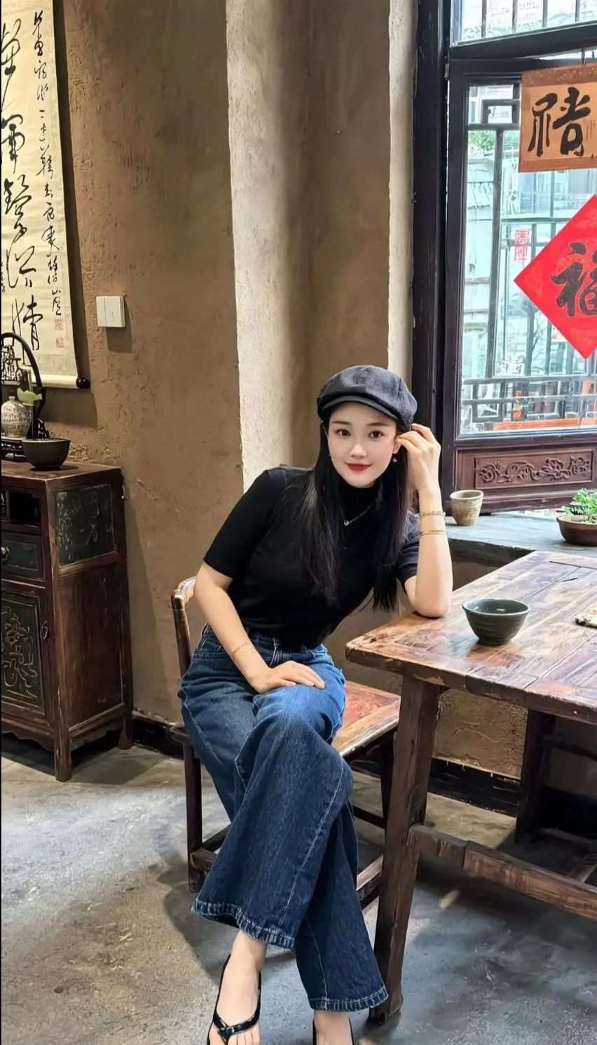 牛仔裤穿搭 简约穿搭 牛仔裤 春秋穿搭