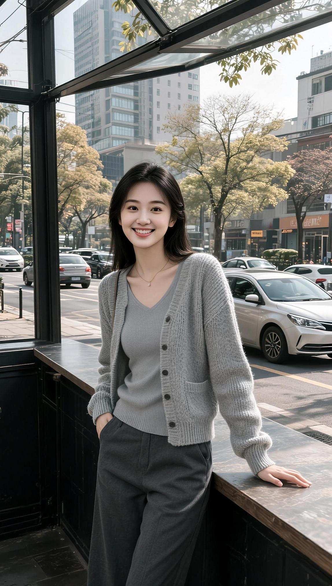 AI都市轻熟照 抖音ai创作 高颜值