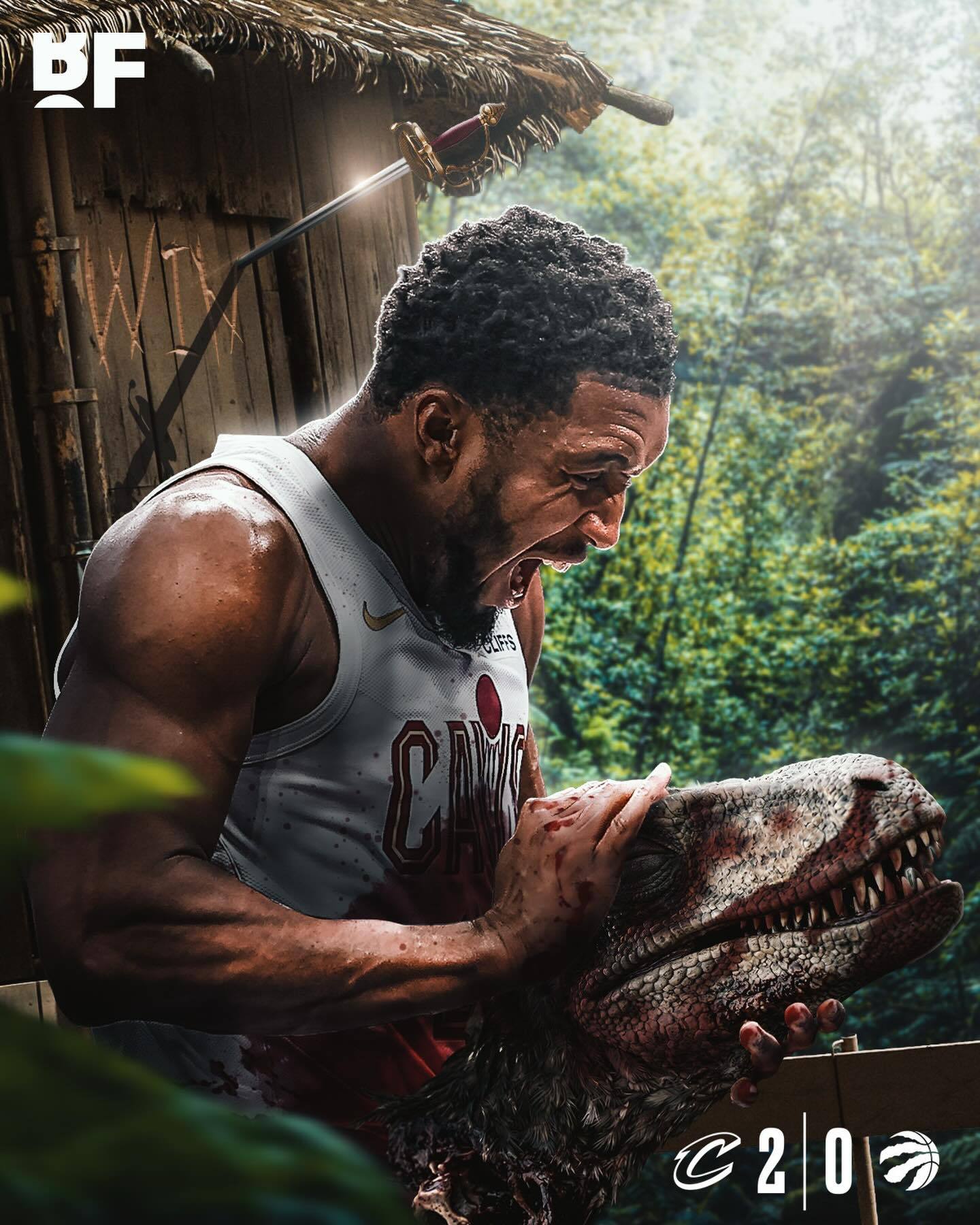 2-0！！首轮G2！骑士115-105战胜猛龙！！没什么悬念的一场比赛，骑士从头