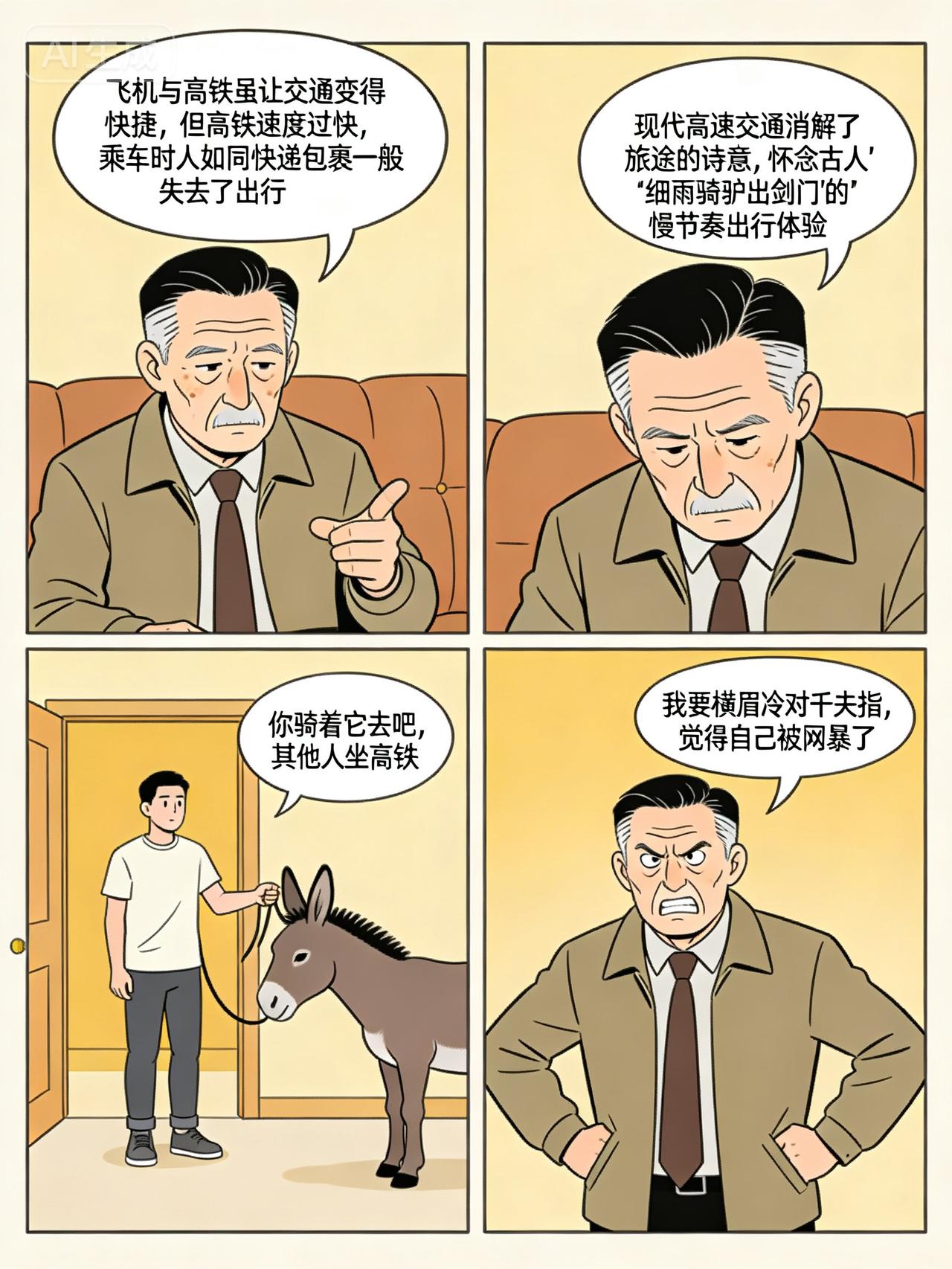 风能进，雨能进，国王不能进。
高铁快，像包裹，没骑驴意境。
美国人，讲契约，不人