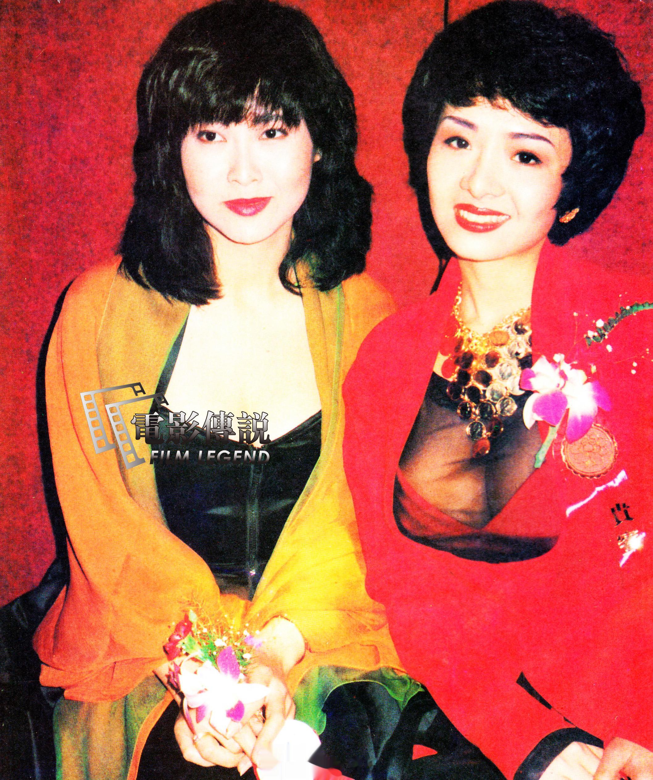 #電影傳説扫描# 双叶同框，可惜两人当年没有合作过电影。#叶玉卿##叶子楣# ​