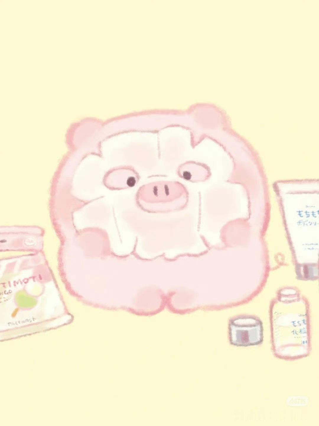 蒽。 面膜猪情侣 