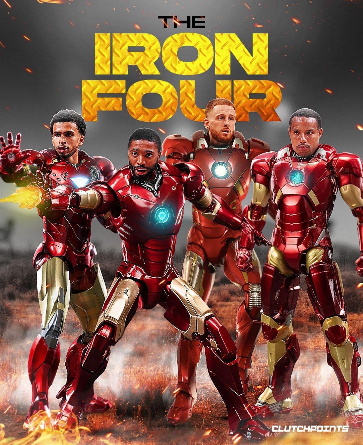 本赛季常规赛，18名球员完整出场了82场比赛，只有四位全部首发出场，堪称铁人：卡