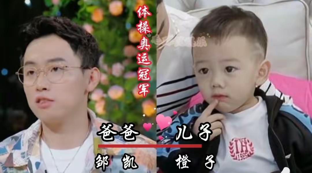 赛场上挥洒汗水的体操名将，回到生活里，都是普通父母。他们的孩子继承了父母优秀基因