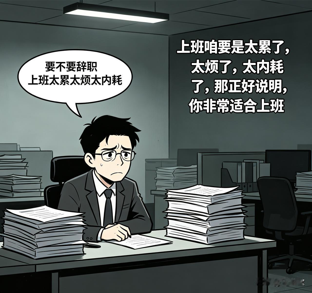 上班累到内耗？先别急着辞职，看完我的分析再决定！
 
各位上班族们，是不是经常被
