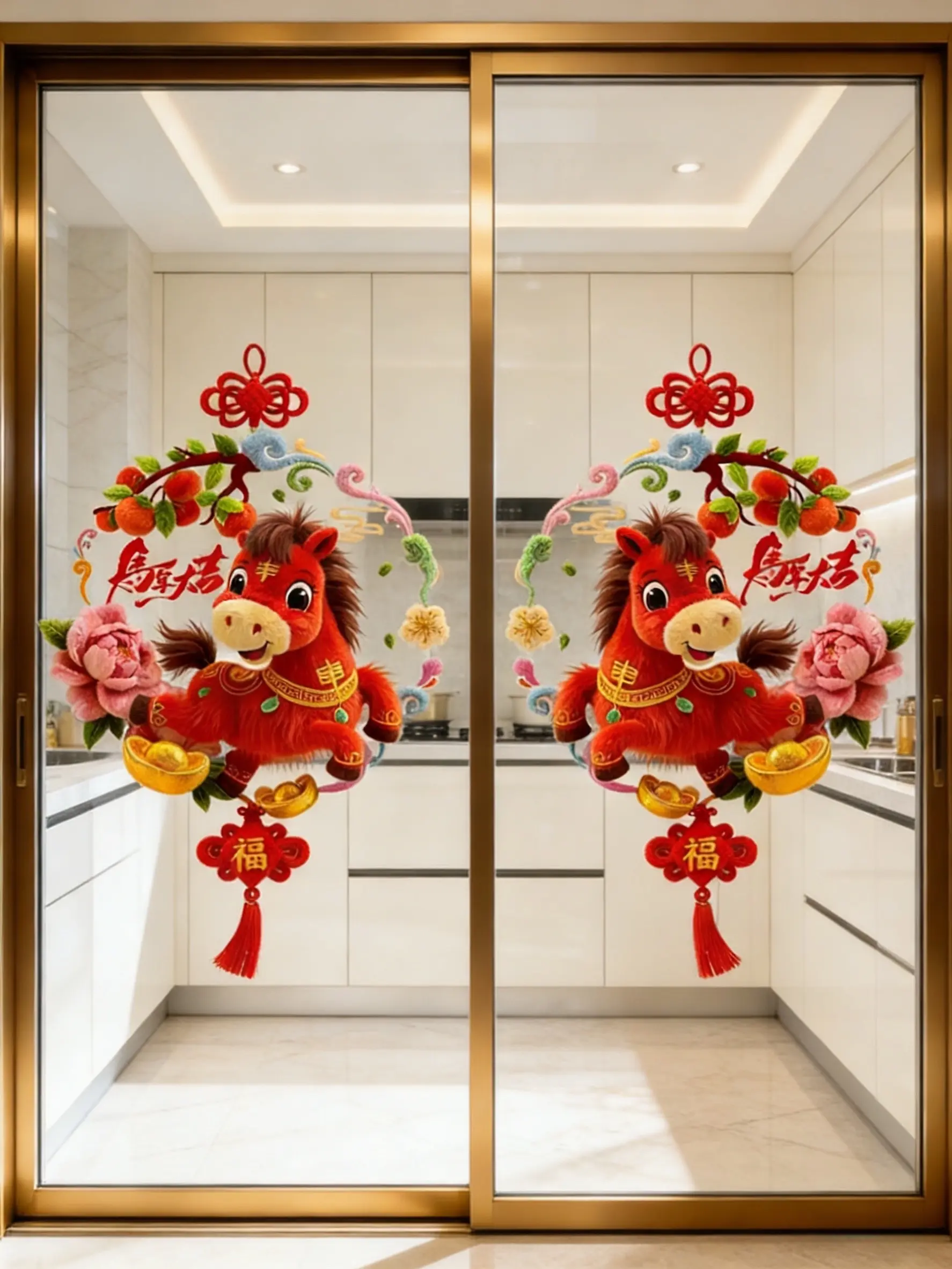 窗花 窗花贴 新年氛围感 马年大吉 家居好物