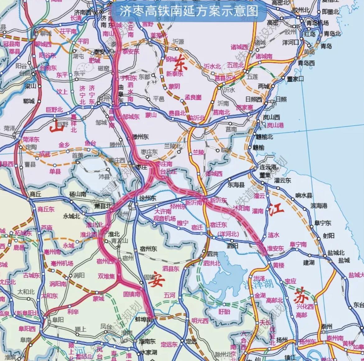 枣徐高铁从枣庄南站济枣场东咽喉引出，回头弯太大，很可能步宁宣后尘，被国铁以不顺直