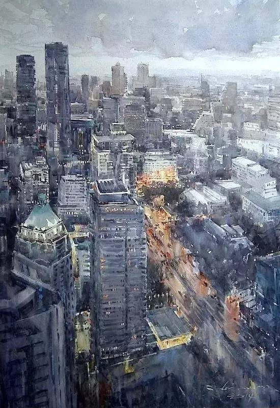 泰国画家Direk Kingnok风景水彩画欣赏 