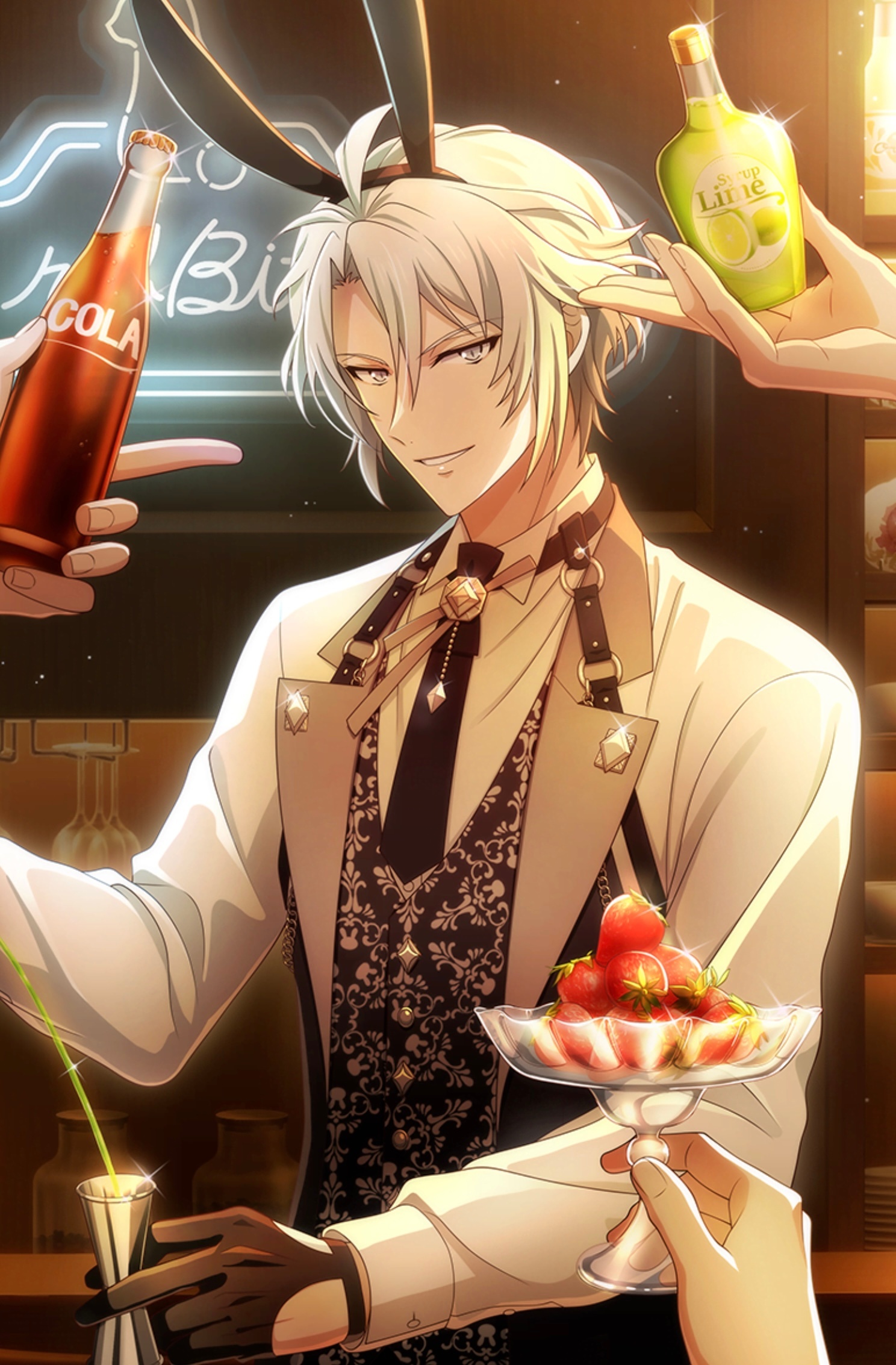 楽くんお誕生日おめでとう〜〜〜🩶🎂🍓🥂 