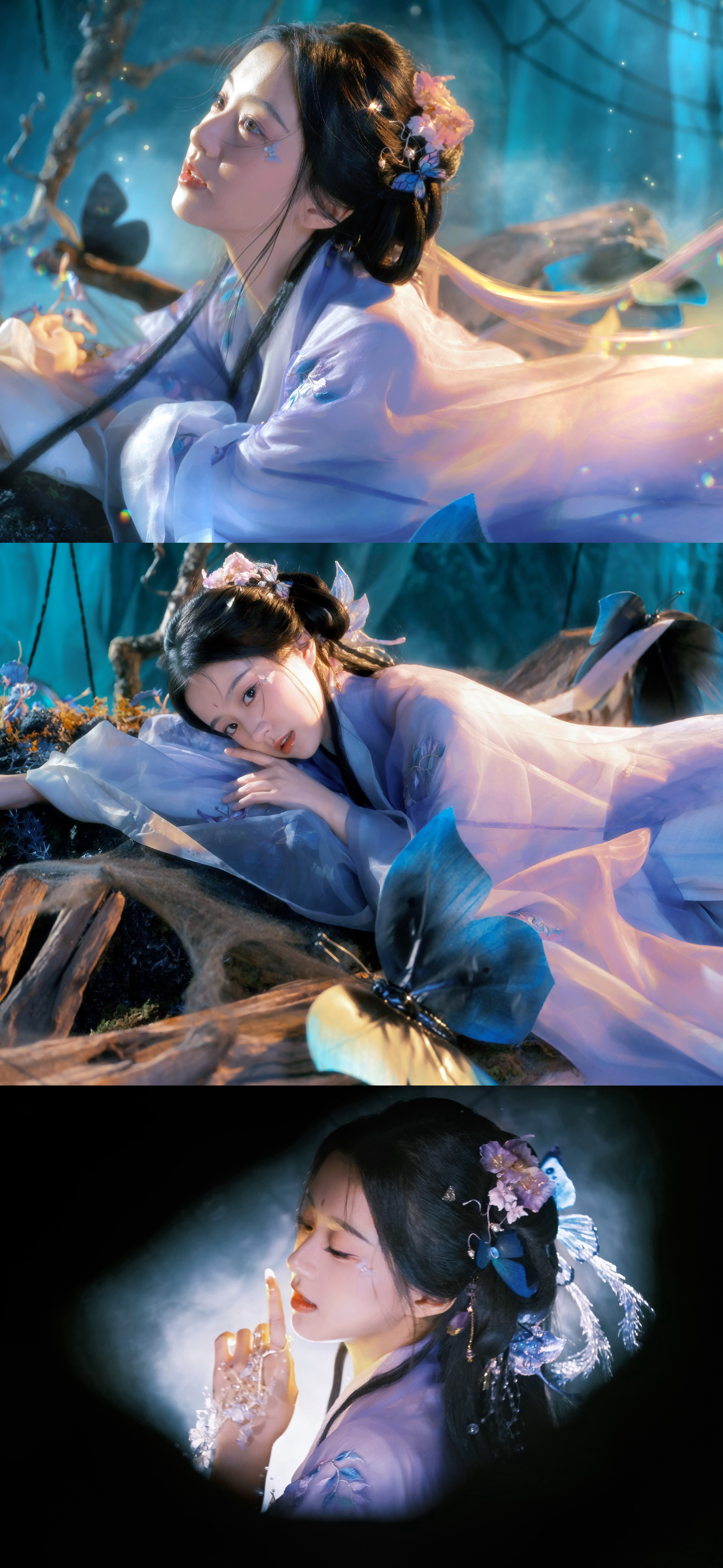 这组照片要送给「未来的小钟」🦋经历过蝶心蚀骨般的阵痛，坠入过执爱欲念的深渊，愿