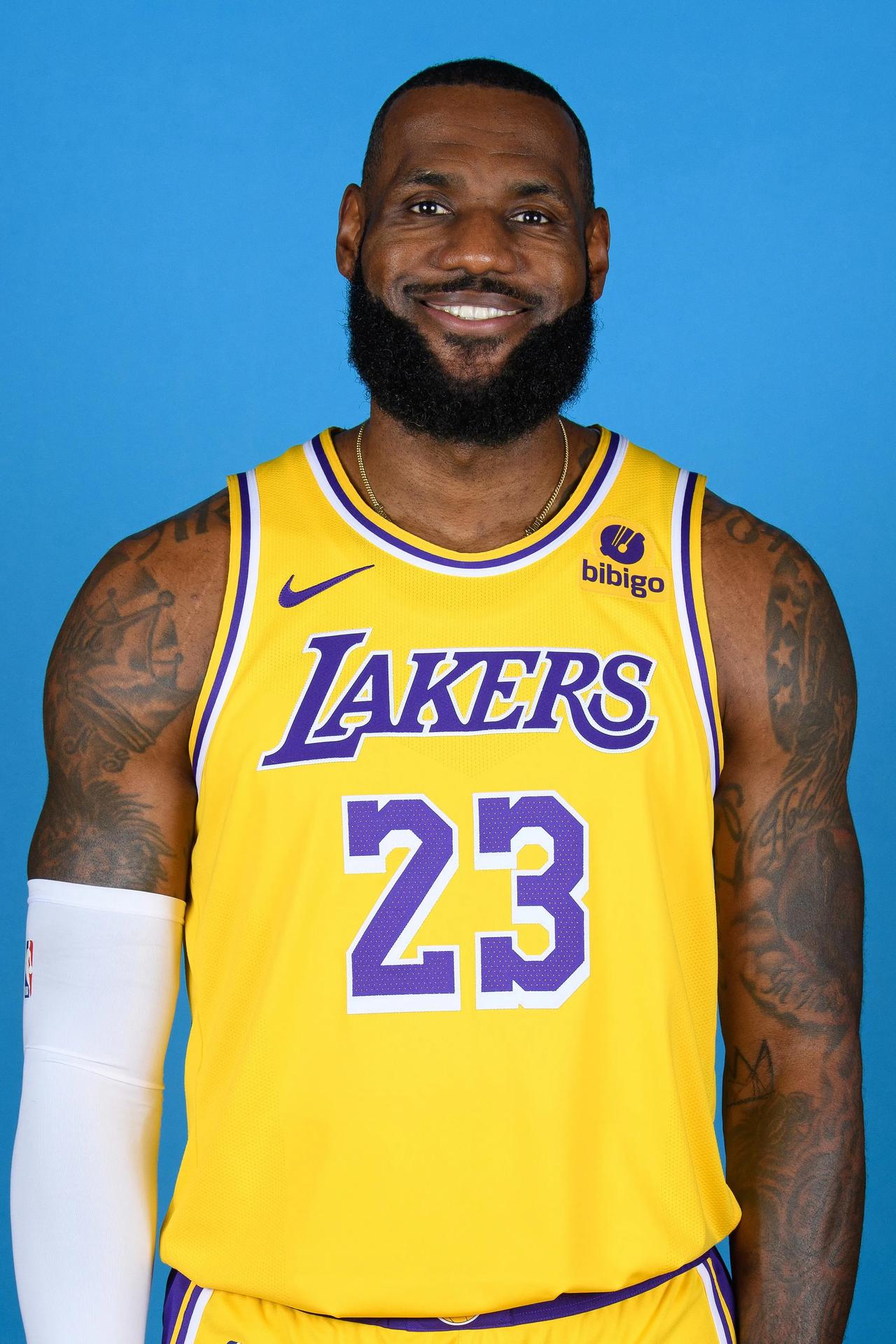 NBA联盟2023-24赛季，洛杉矶湖人队球员定妆照分享
