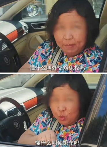 外交豁免权大妈一句话火遍天下谁给她耍威风的底气？相信大家这两天都看到一女子宣称“