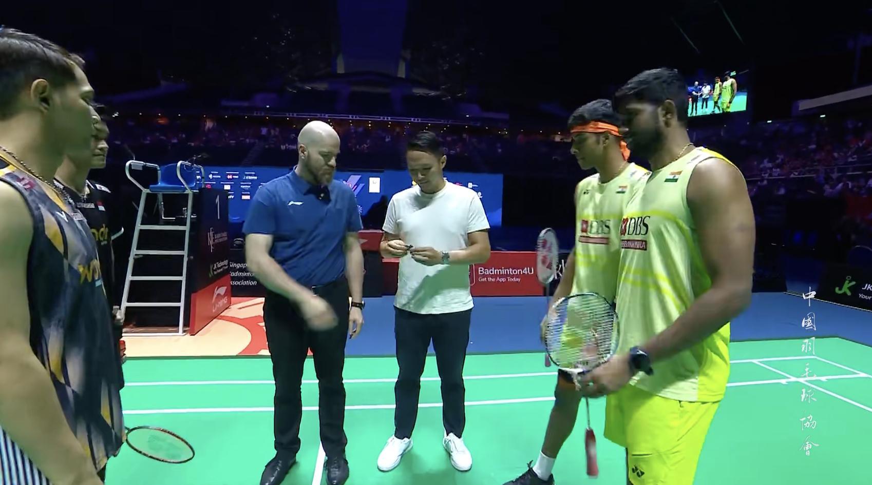 阿尔菲安/菲克里🇮🇩 vs 🇮🇳兰基雷迪/谢提，男双决赛马上开始！更看好