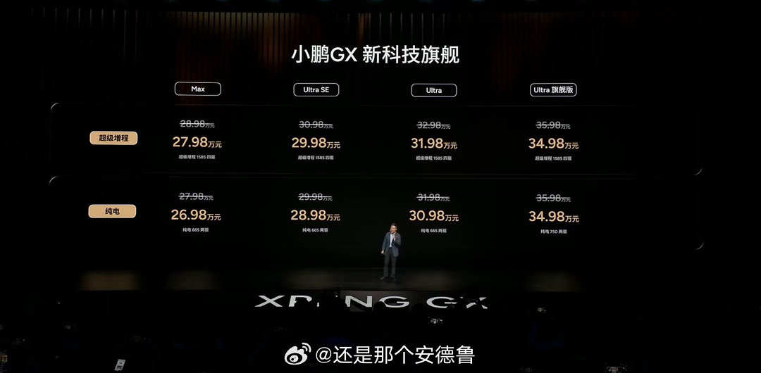 小鹏gx价格炸裂 小鹏GX今晚公布了26.98万元起的售价，整体来看，这是一台针