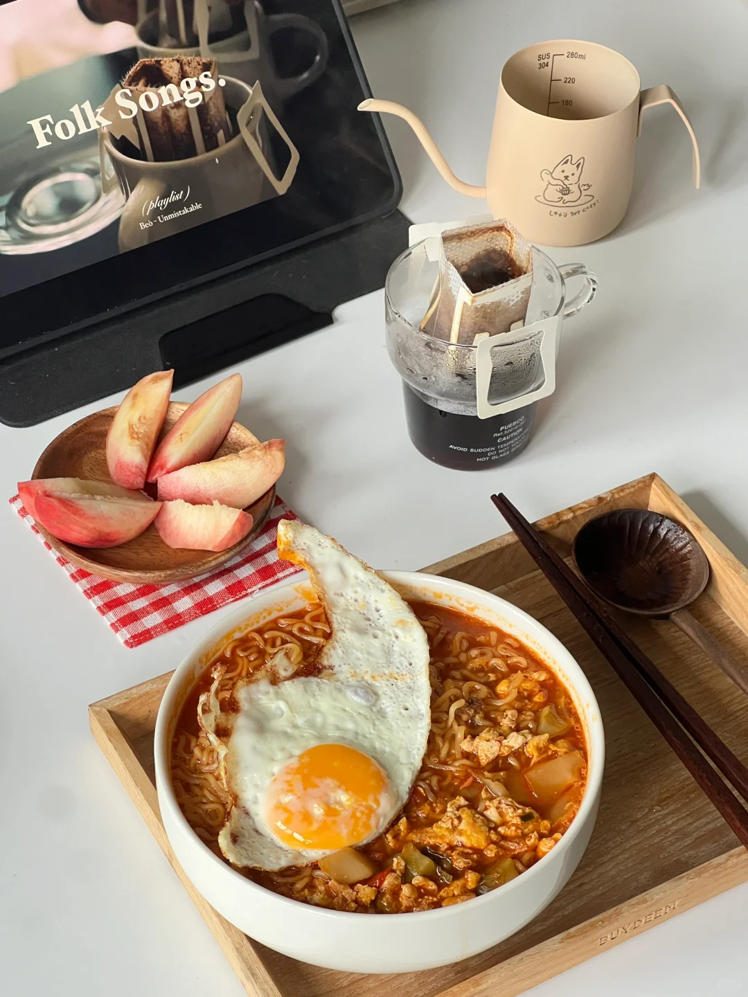 🍅榨菜鸡蛋方便面🍜