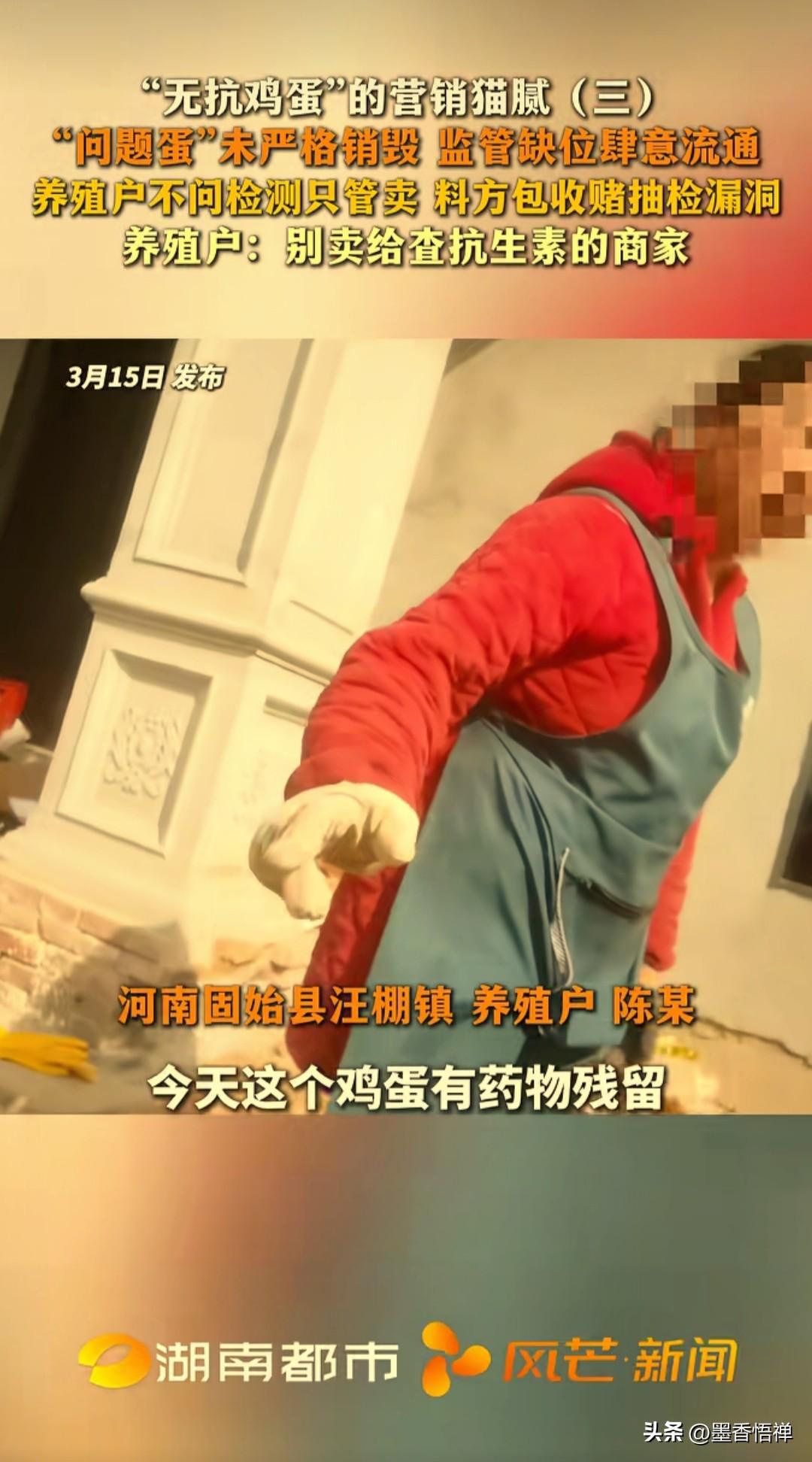 高价无抗鸡蛋全是骗局，人用头孢+禁药滥用，别再交智商税了！
 
湖南都市频道刚曝