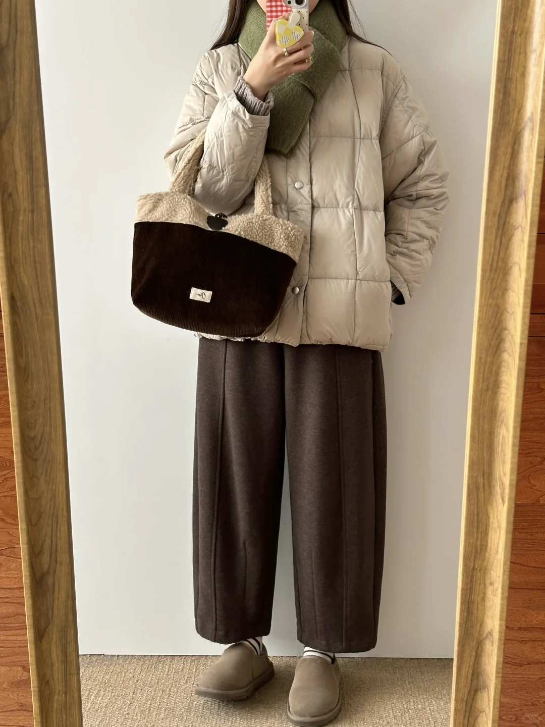 北方的冬天还是得穿羽绒服啊！