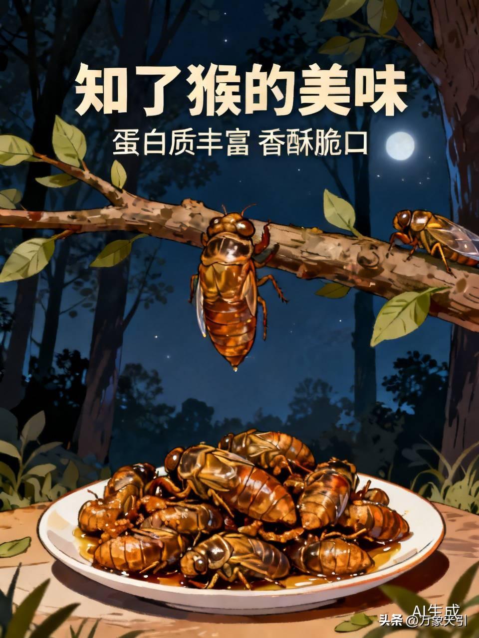 知了猴当然能吃，而且是道美味呢！小时候夏天晚上，我就跟着大人拿个手电筒去树林里抓