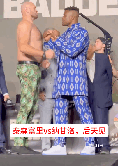 泰森富里VS“铁血”纳甘洛
这场期待好久的比赛星期天开战！
你喜欢谁？支持谁赢呢