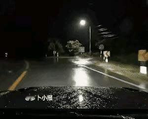 “冥冥中果然有天意！”女子夜晚开车回家，路过一个没有红绿灯的十字路口时，前方有一