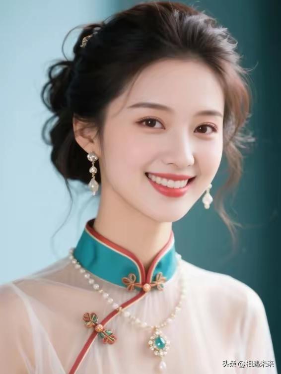 温婉气质，笑颜如花